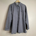 Timberland Men's XXL (2XL) Brown Blue Plaid Long Sleeve Button Up Dress Shirt