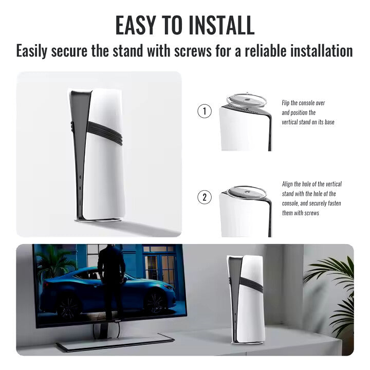 PlayStation 5 Vertical Stand w/ Screw for PS5/PS5 Slim/PS5 Pro Console - Blue