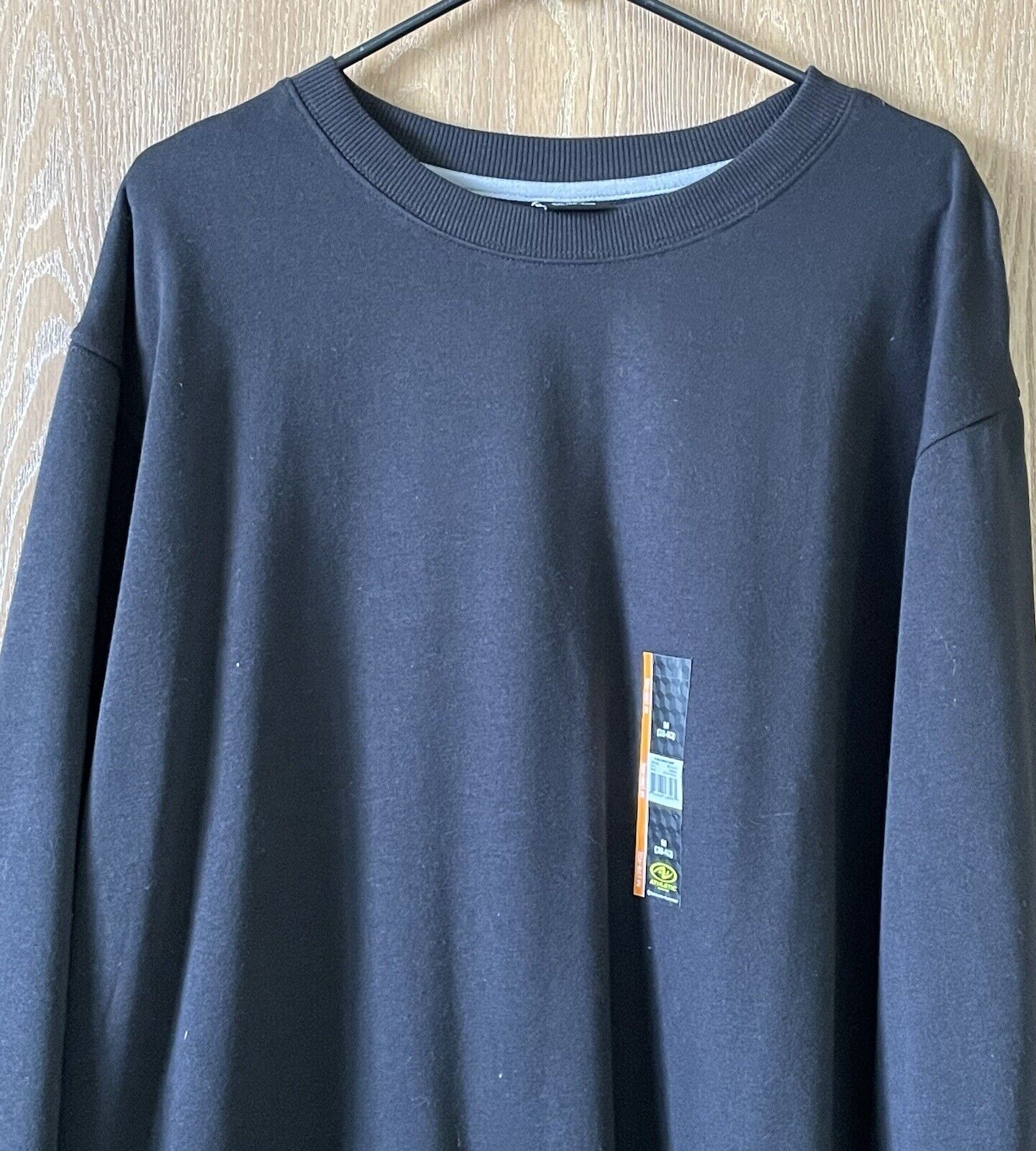 NWT Athletic Works Men's Size 2XL (50-52) DriWorks Black Fleece Sweatshirt