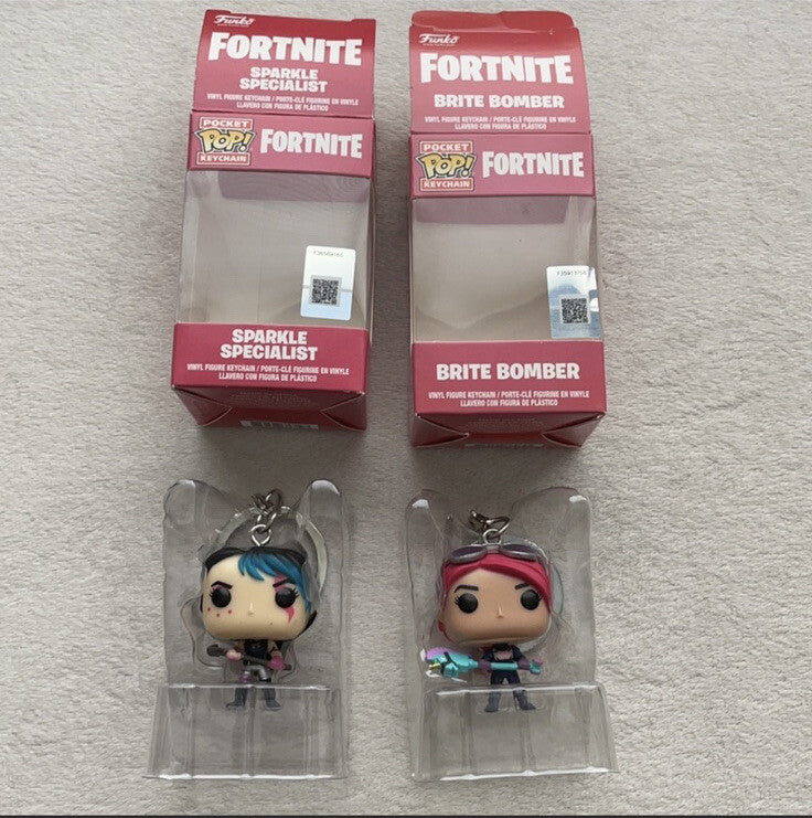 Funko Pop! Fortnite Pocket Keychain Sparkle Specialist and Brite Bomber Set of 2