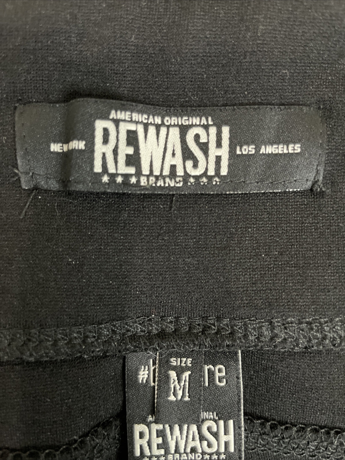 American Original Rewash Brand Women’s Pull-On Black Cropped Leggings Size M