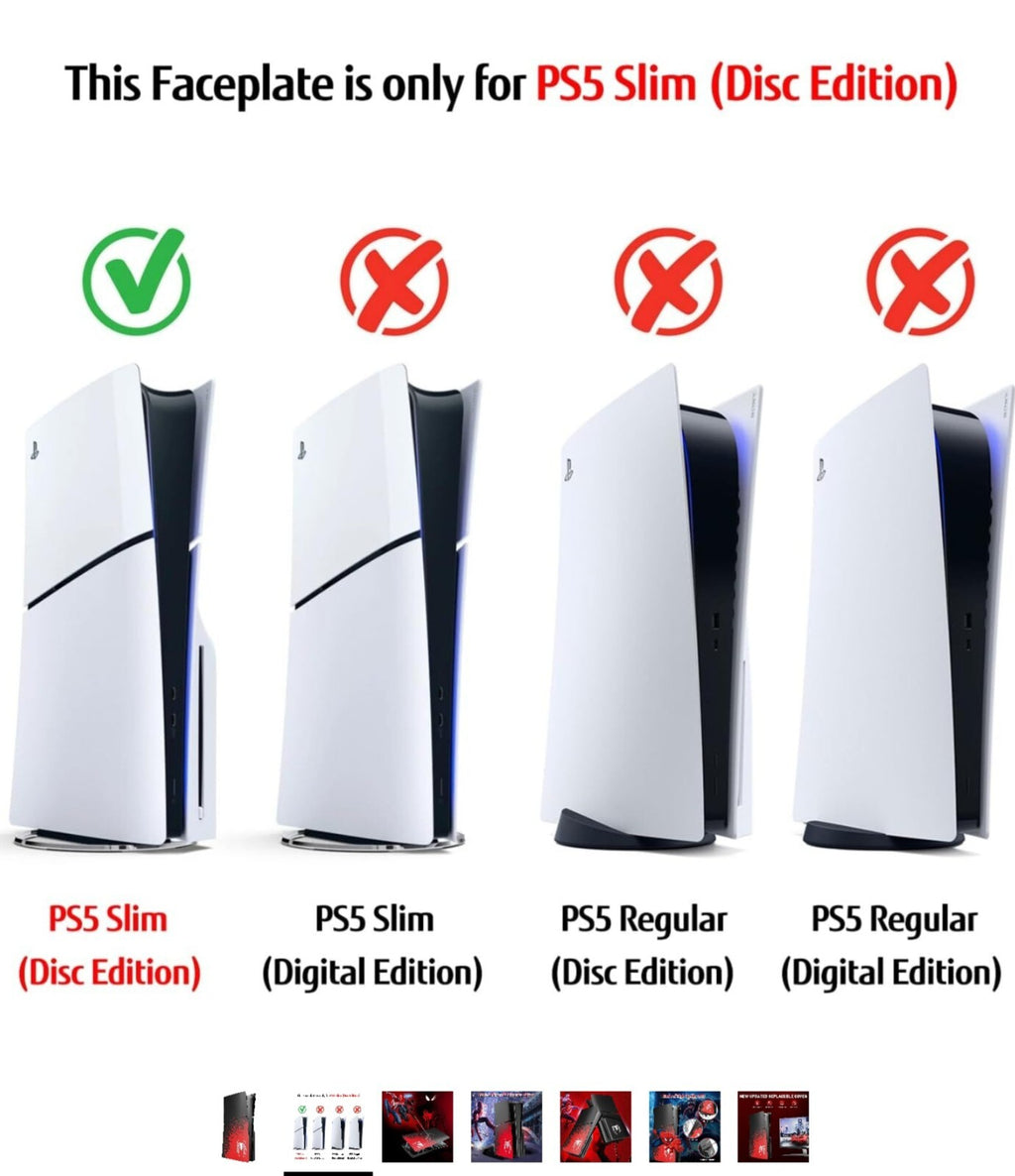 PlayStation 5 Spider-Man 2 PS5 Slim Faceplate Cover Plate Shell - Disc Version