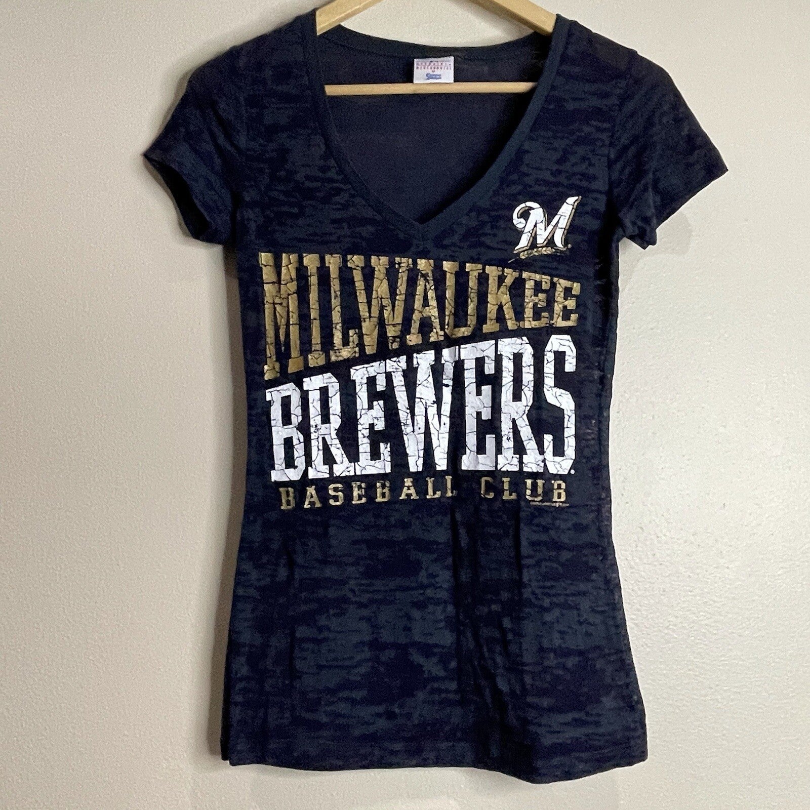 Campus Lifestyle MLB Milwaukee Brewers Women's Size Small Logo T-Shirt
