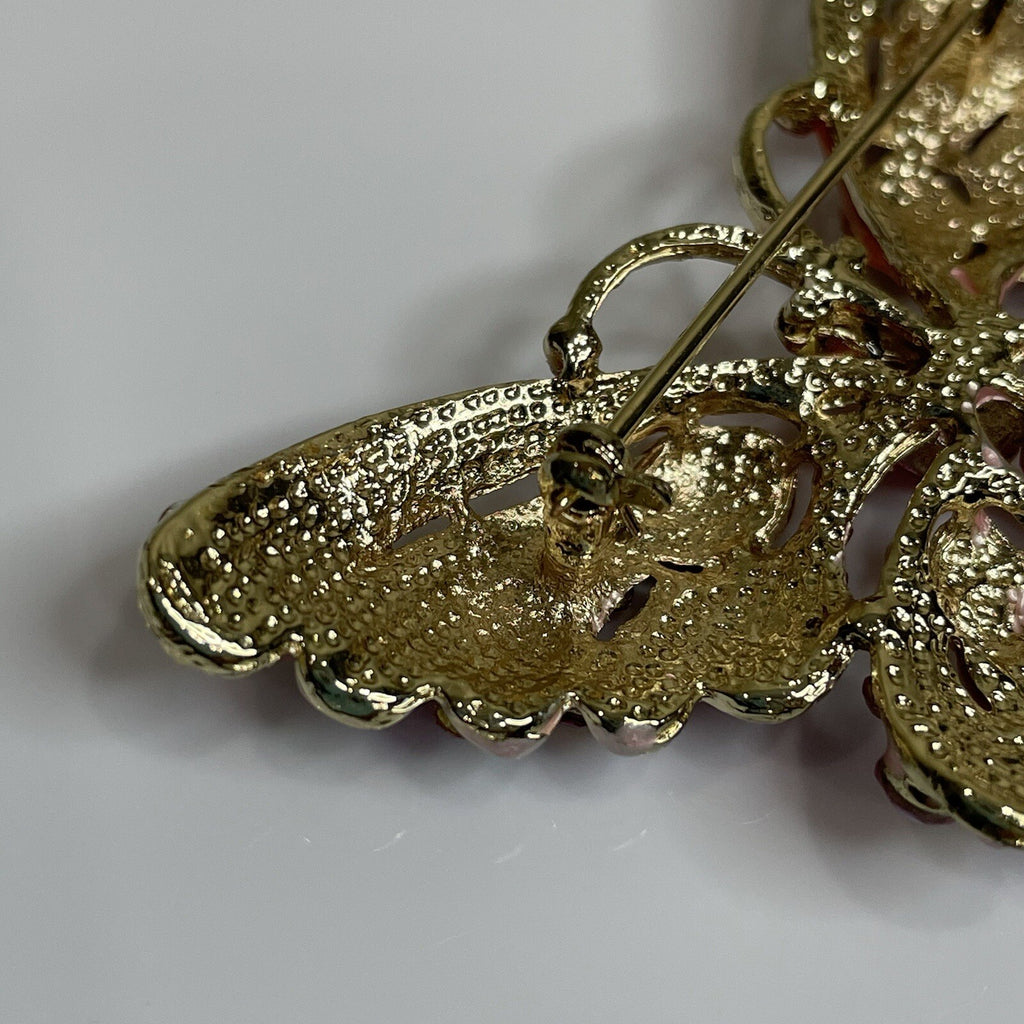 Women's Fashion Jewelry - Pins & Brooches - Pink Sparkle Butterfly