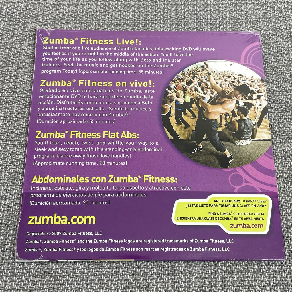 Zumba Fitness DVD’s ONLY (Set of 5 plus Booklet)