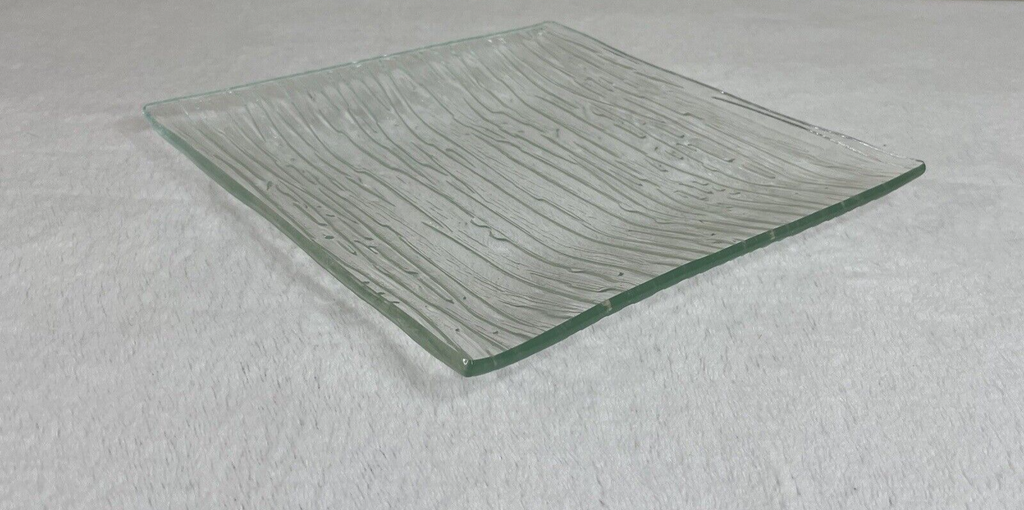 Decorative Glass Square Candle Holder / Trinket Tray / Jewelry / Display Tray