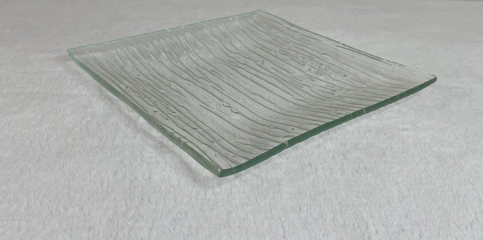 Decorative Glass Square Candle Holder / Trinket Tray / Jewelry / Display Tray