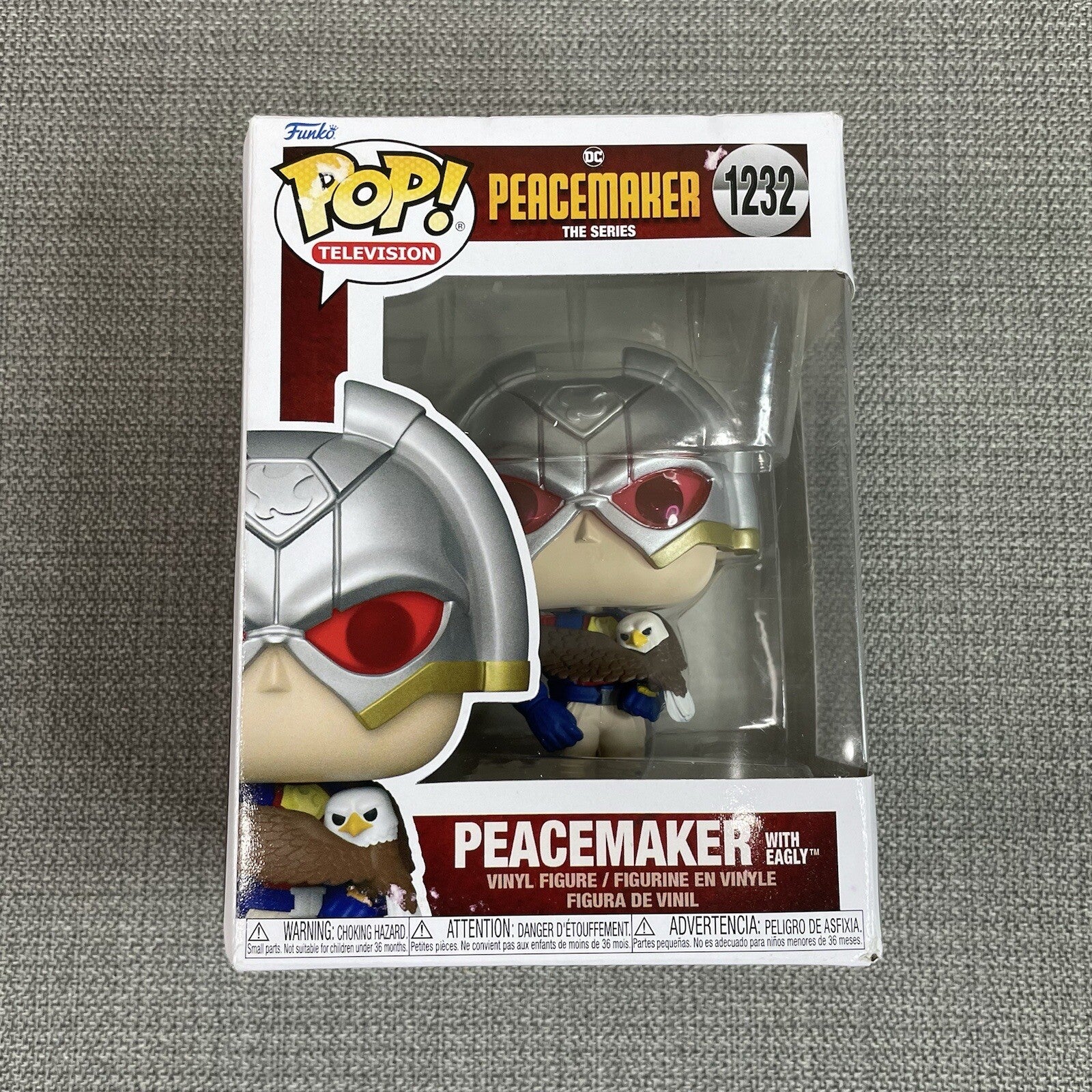 Funko Pop Television - DC Comics - Peacemaker w/Eagly The Series (1232) WORN BOX