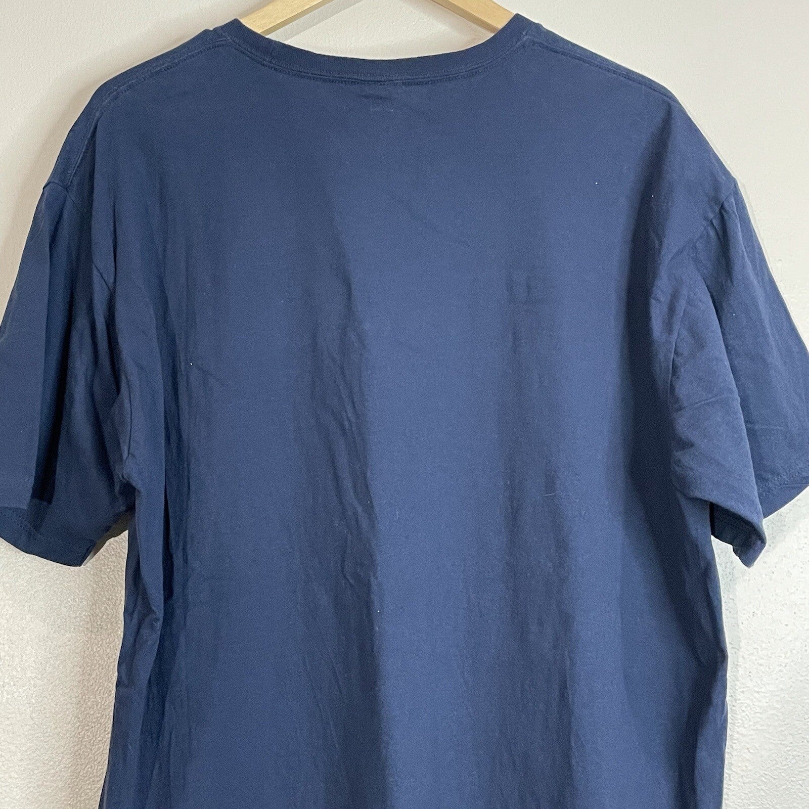 Star Wars Men's Size 2XL Blue Graphic Battle Ship Short Sleeve T-shirt