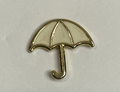 Women's Fashion Jewelry - Pins & Brooches - Tiny Gold Umbrella Lapel Pin