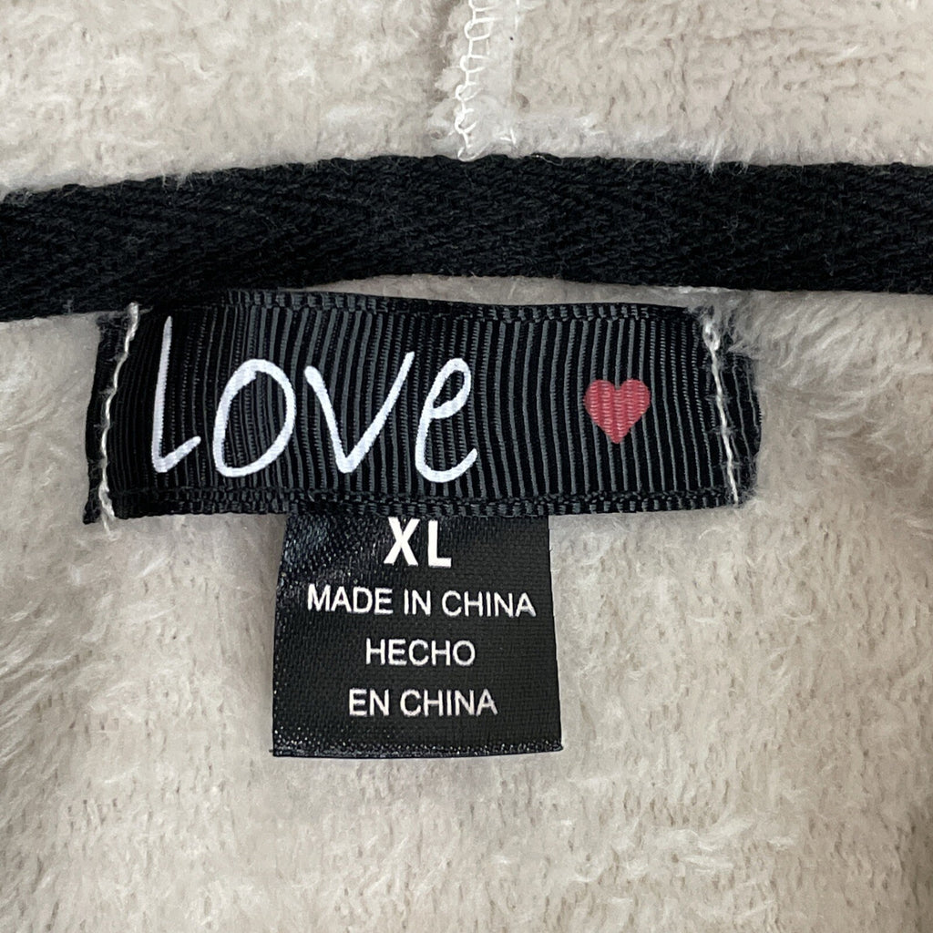 Love Brand Women’s Tan Plush Long Hoodie Size XL