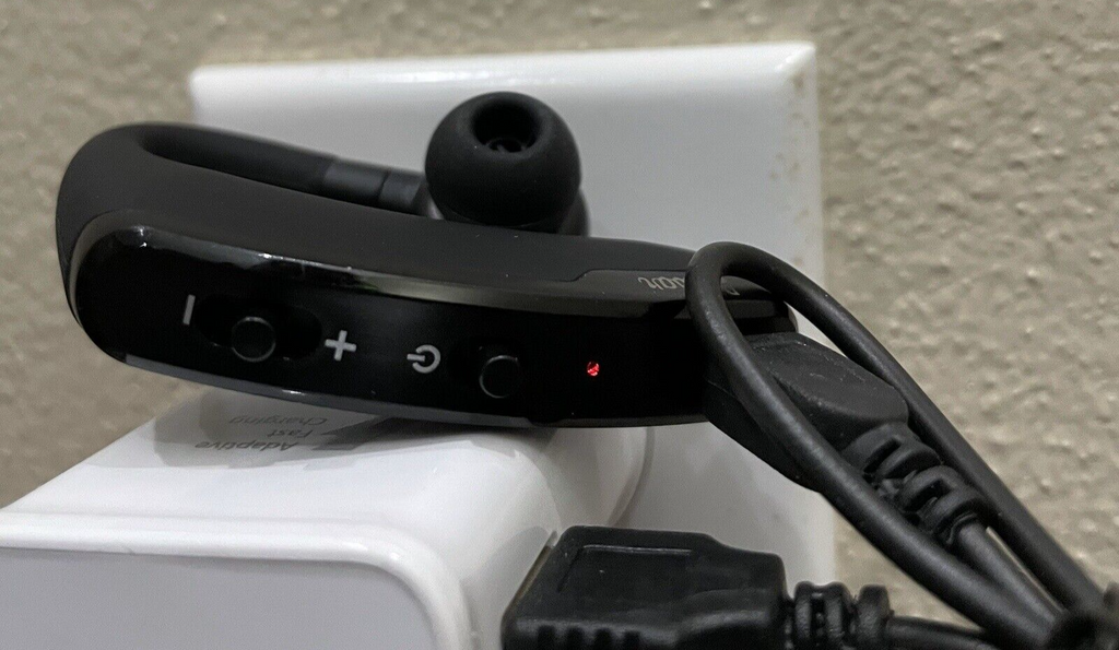 Ambar Black Bluetooth Earpiece with Case (Model: EF01)