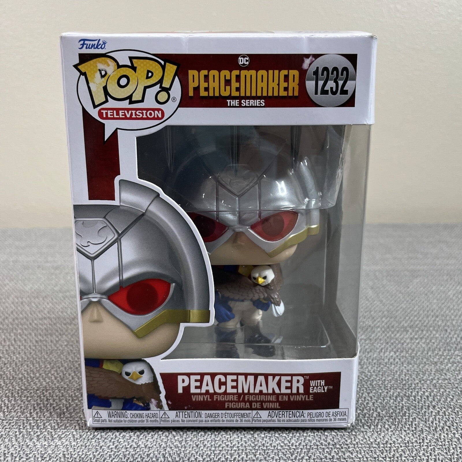 Funko Pop Television - DC Comics - Peacemaker w/Eagly The Series (1232) WORN BOX