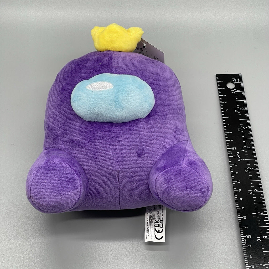 Purple Among Us Inner Sloth Imposter w/Crown 7" Soft Plush - New