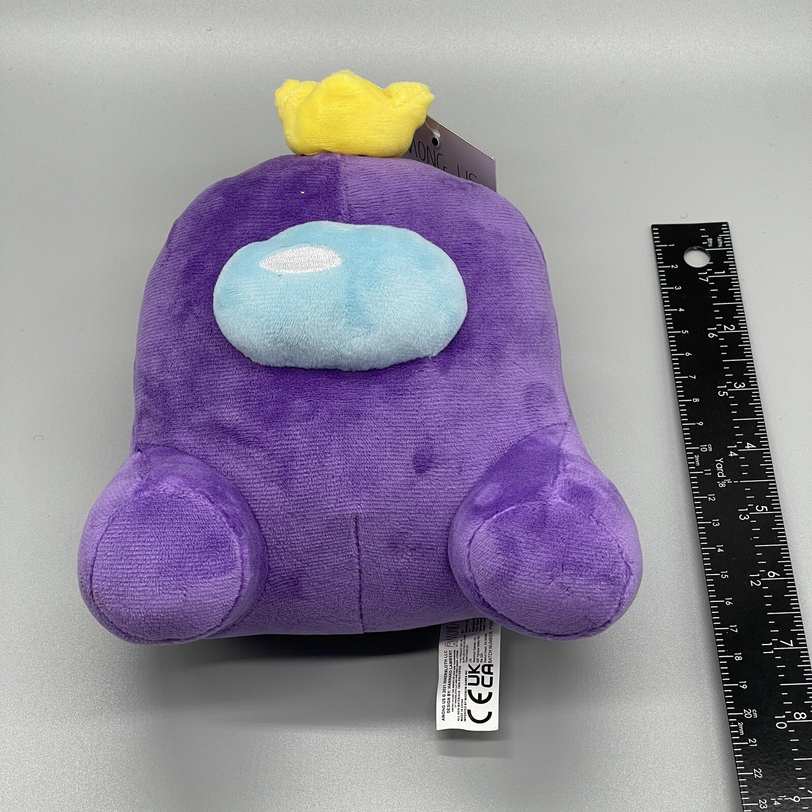 Purple Among Us Inner Sloth Imposter w/Crown 7" Soft Plush - New