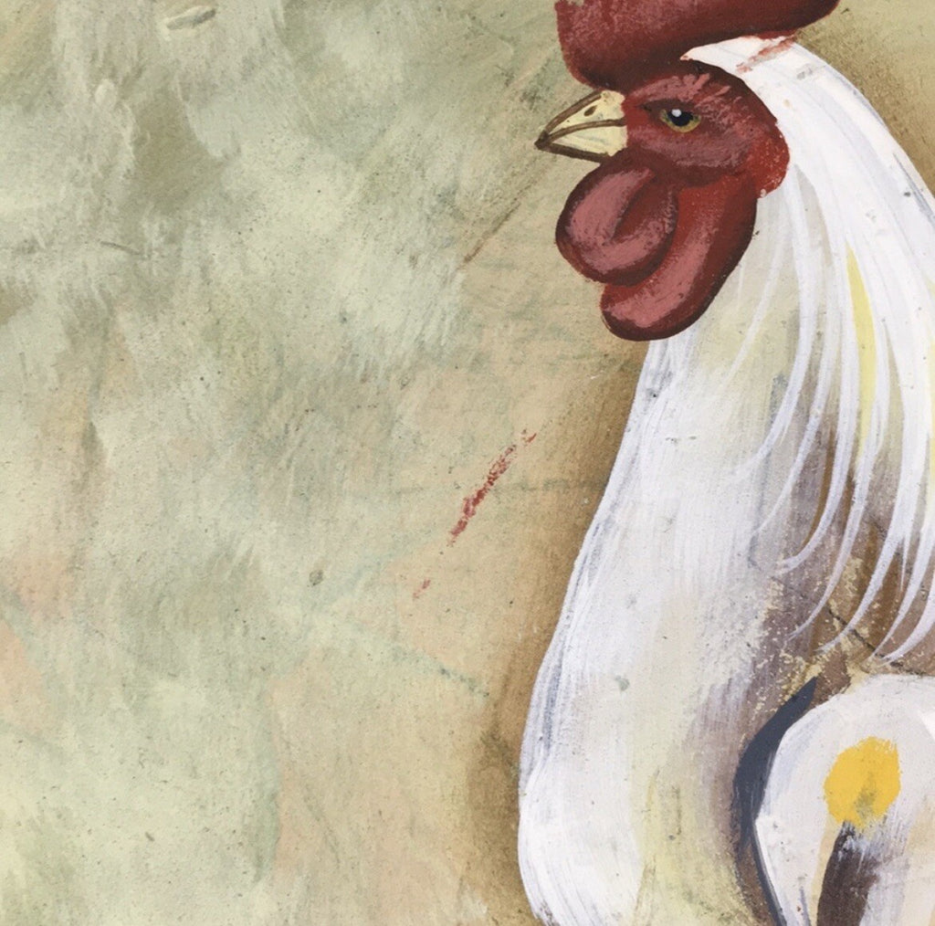 Decorative Rooster Display Plate / Art