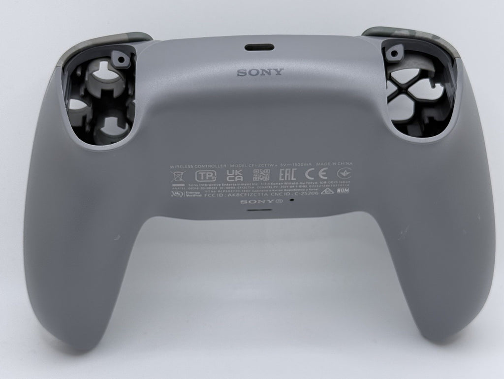 PS5 DualSense Controller Front Back Shell Case for PlayStation 5 Gray Camouflage