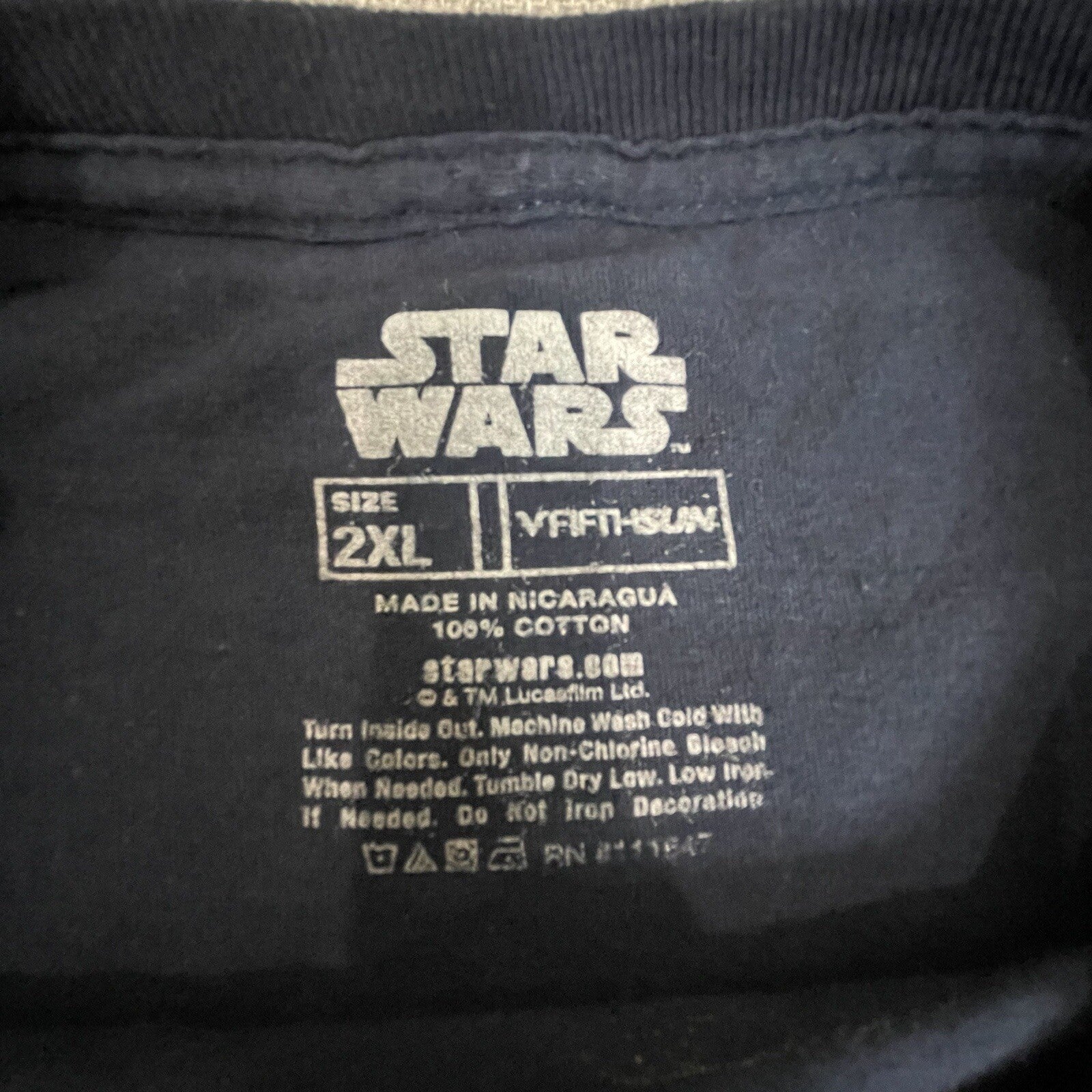 Star Wars Men's Size 2XL Blue Graphic Battle Ship Short Sleeve T-shirt