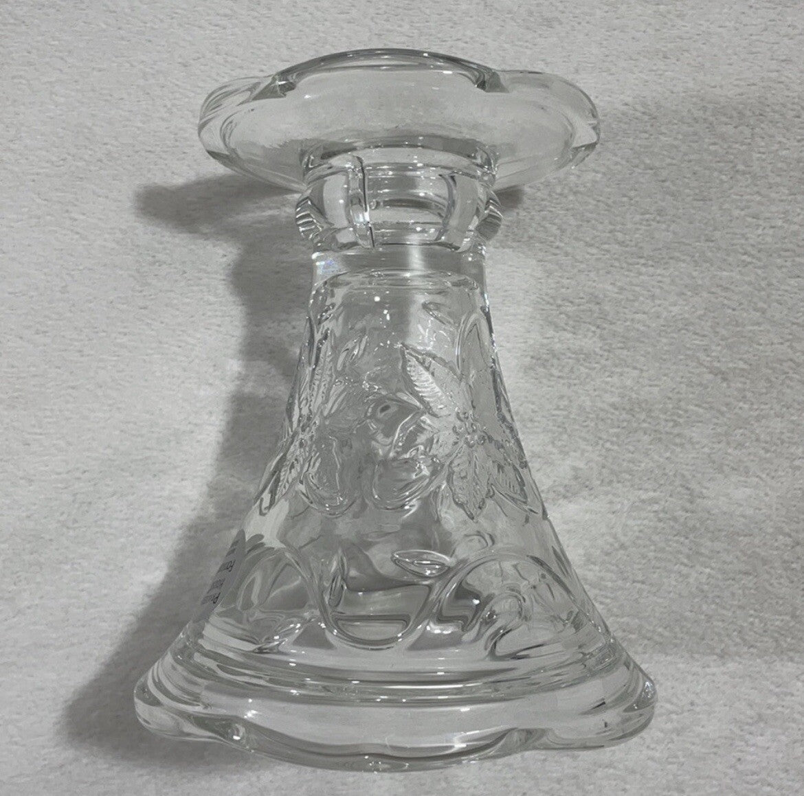 Princess House "Fantasia" Decorative Poinsettia (2 in 1) Candle Holder / Vase