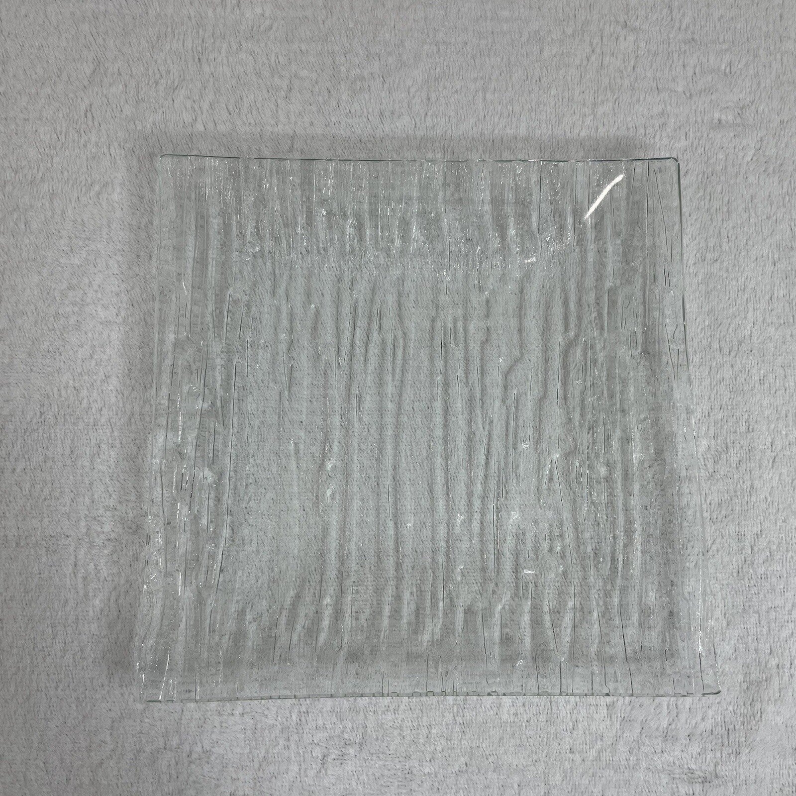 Decorative Glass Square Candle Holder / Trinket Tray / Jewelry / Display Tray