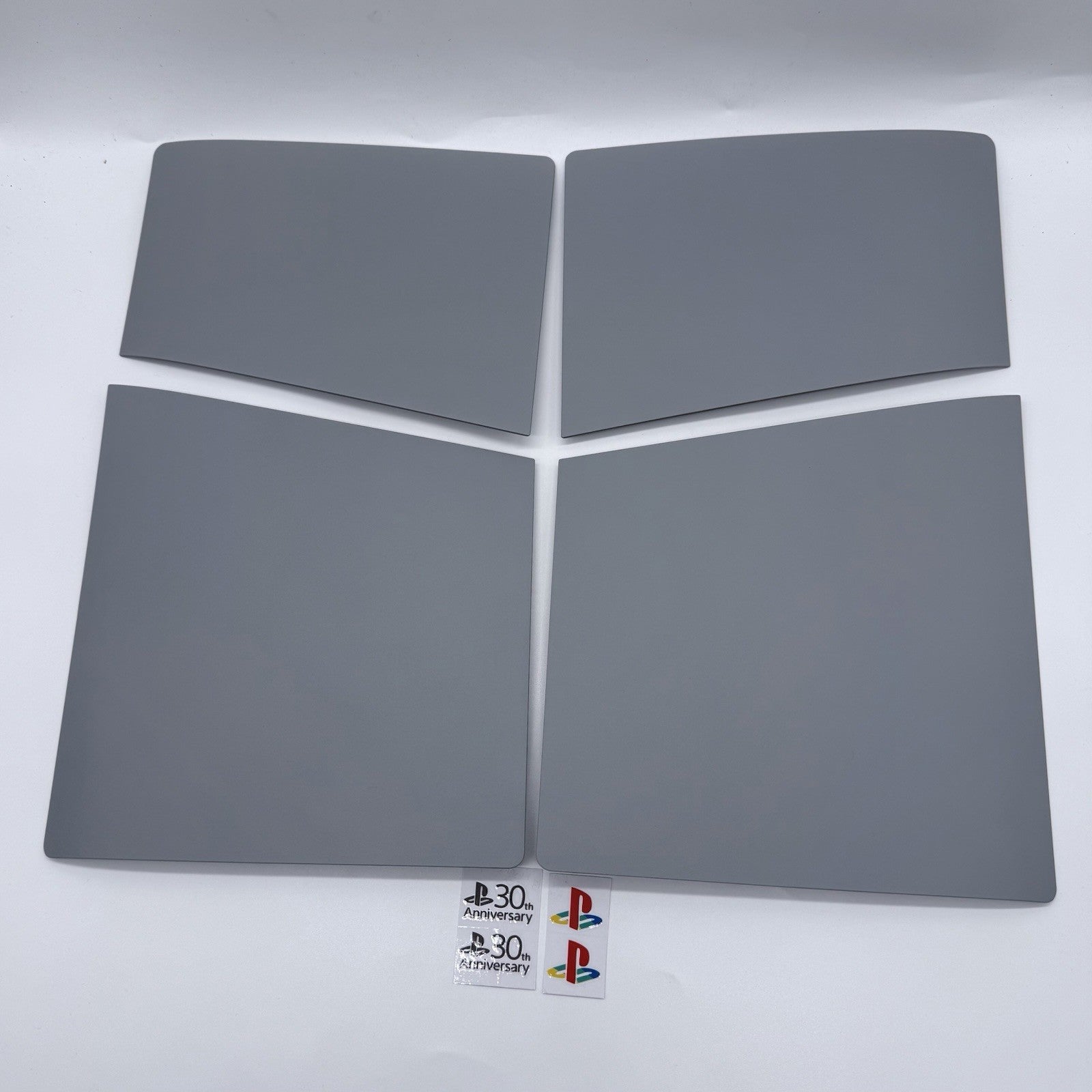 Gray PS5 Slim Faceplate Cover Plate Shell PlayStation 5 (Disc-Free) w/30th Annv.