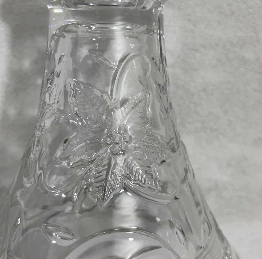Princess House "Fantasia" Decorative Poinsettia (2 in 1) Candle Holder / Vase