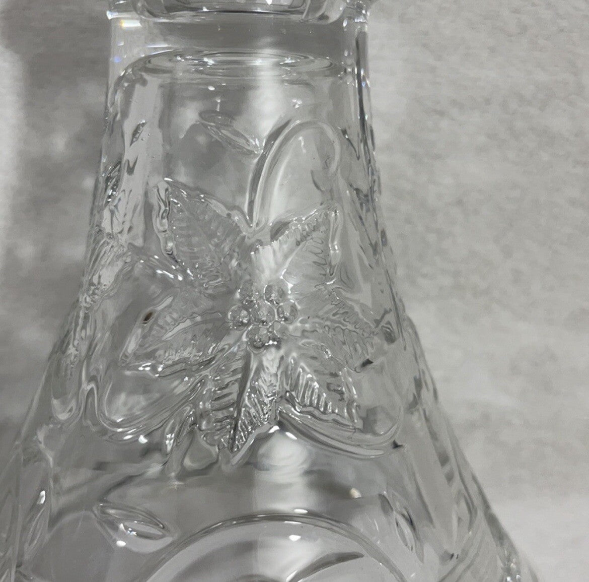 Princess House "Fantasia" Decorative Poinsettia (2 in 1) Candle Holder / Vase