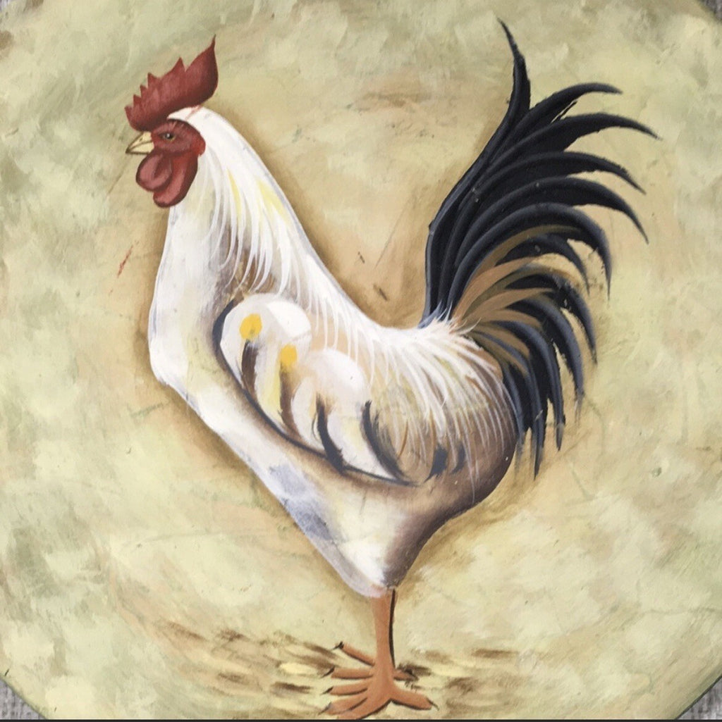 Decorative Rooster Display Plate / Art