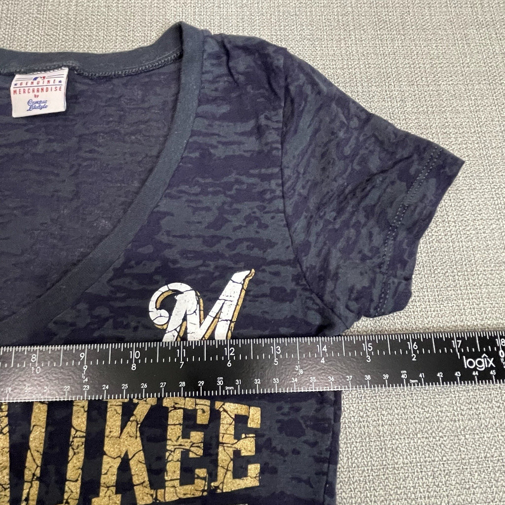 Campus Lifestyle MLB Milwaukee Brewers Women's Size Small Logo T-Shirt