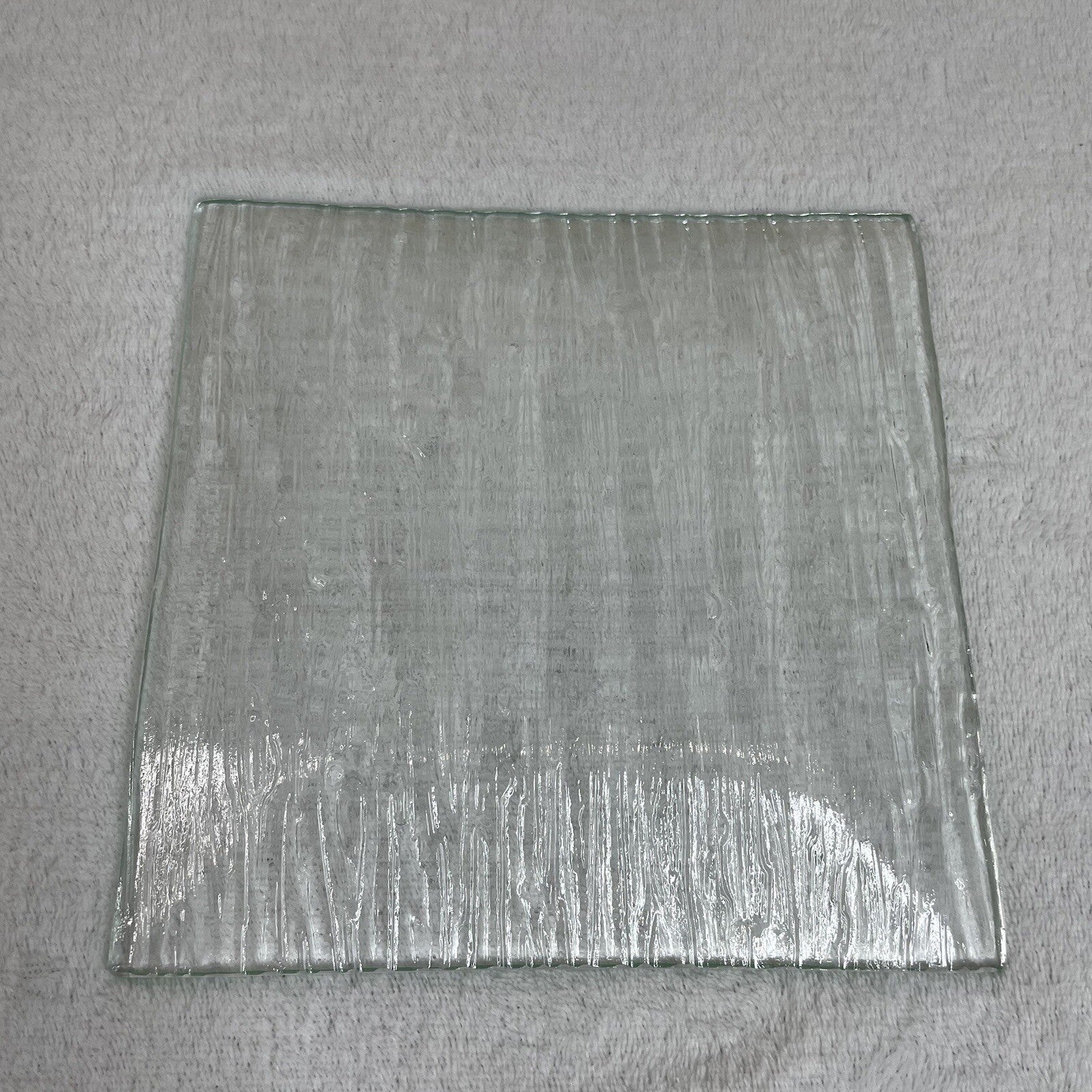 Decorative Glass Square Candle Holder / Trinket Tray / Jewelry / Display Tray