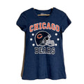 NFL Chicago Bears Women's Size Small Blue Orange Logo Short Sleeve T-Shirt