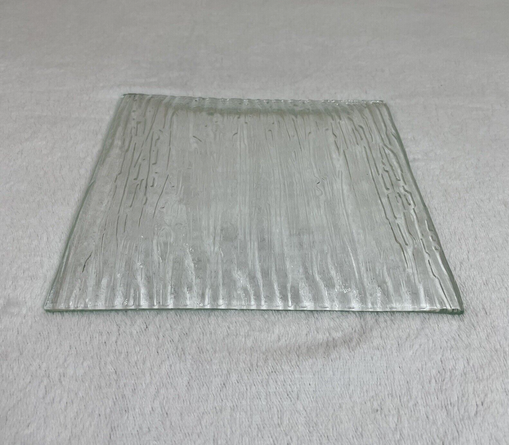 Decorative Glass Square Candle Holder / Trinket Tray / Jewelry / Display Tray