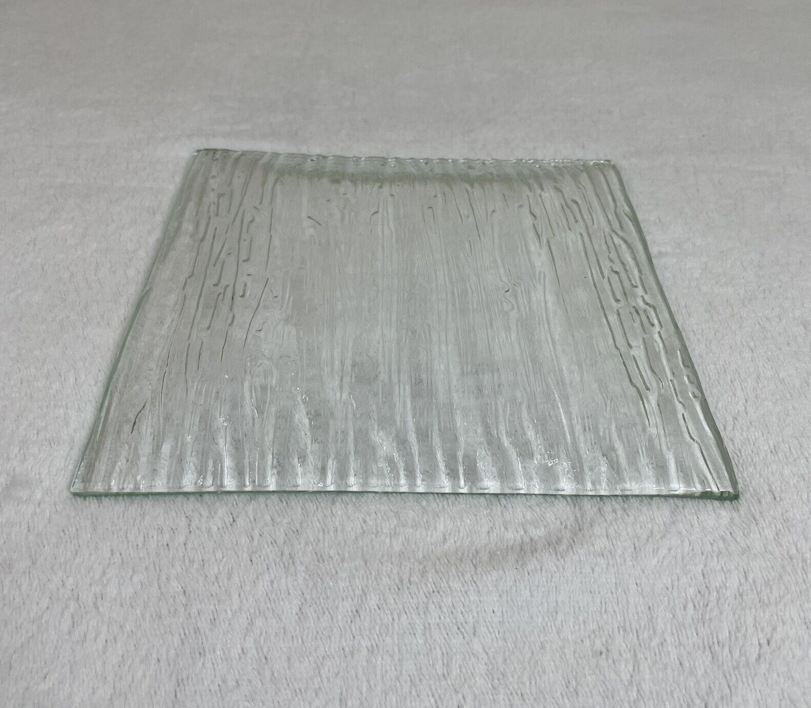 Decorative Glass Square Candle Holder / Trinket Tray / Jewelry / Display Tray