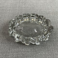 Avon Decorative Clear Carved Glass Oval Shaped Soap Dish