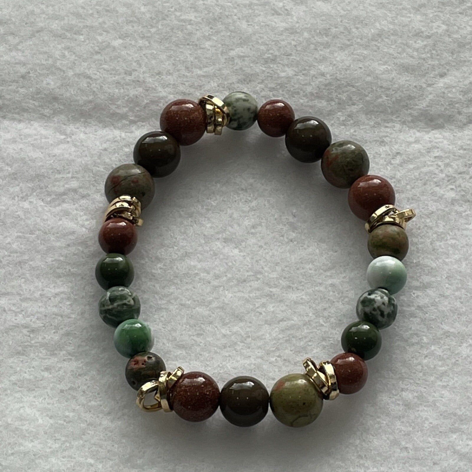 Women’s Fashion Jewelry Green Beaded Necklace w/ Matching Earrings & Bracelet