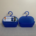 BeU Hanging Link Blue Storage Pockets (Set of 2) Closet Shower School Locker0