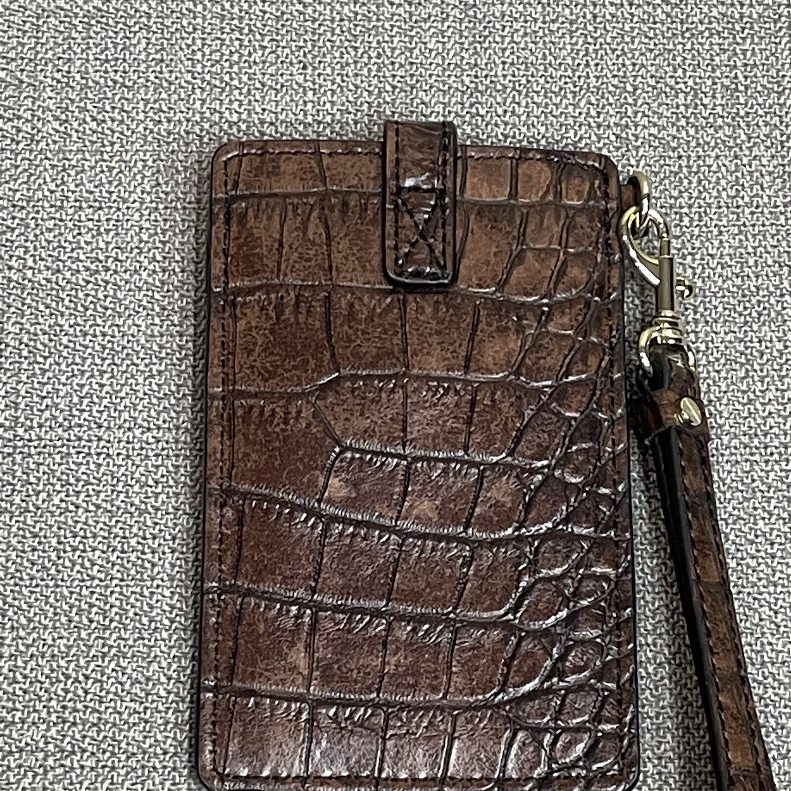 Dana Buchman Woman's Tiger Gold ID Card Case Holder Wristlet4