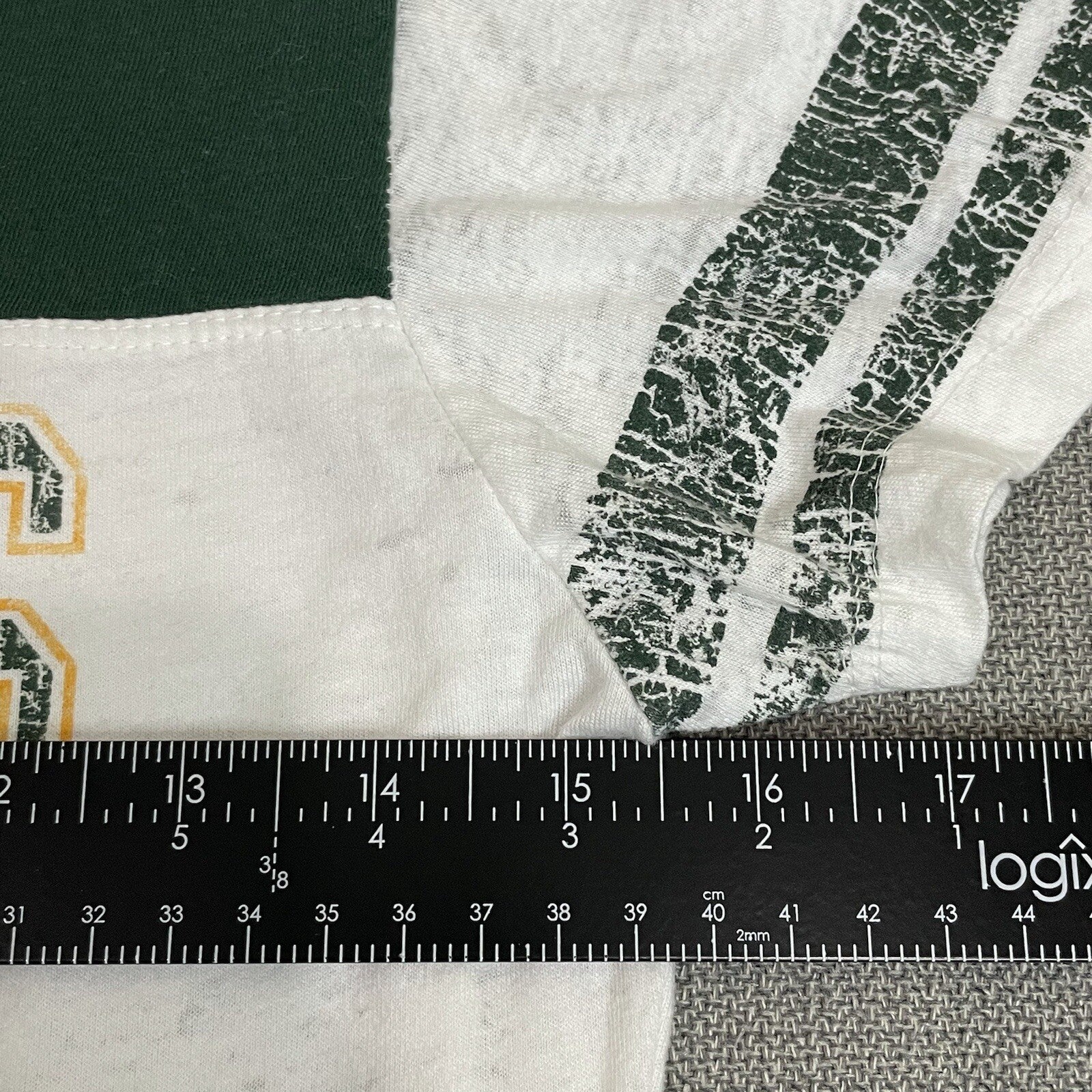 NFL Team Apparel Women's White Green Gold Packers Football Short Sleeve T-Shirt3