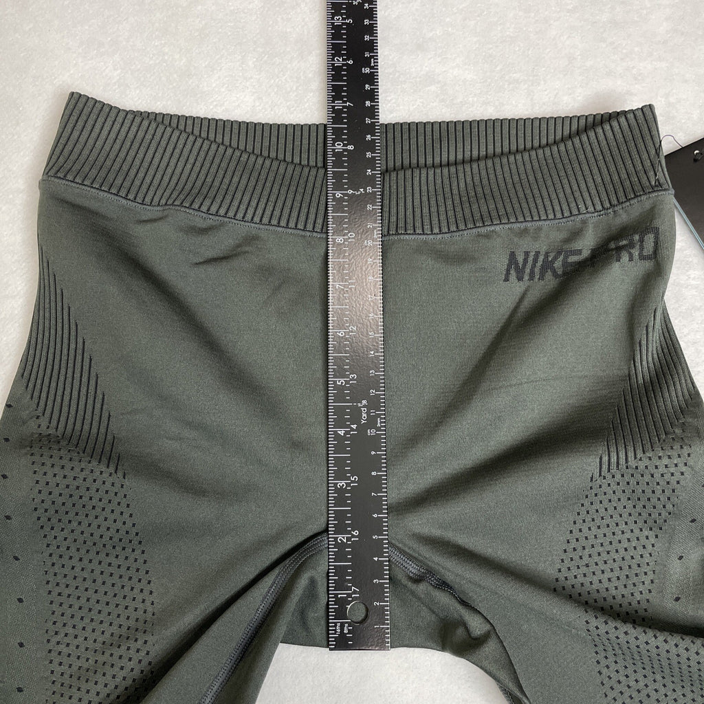 NIKE PRO Dri-Fit Hypercool Women’s Army Green Capri Legging Size Small9