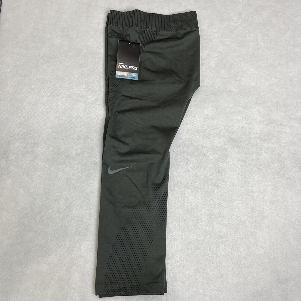 NIKE PRO Dri-Fit Hypercool Women’s Army Green Capri Legging Size Small11