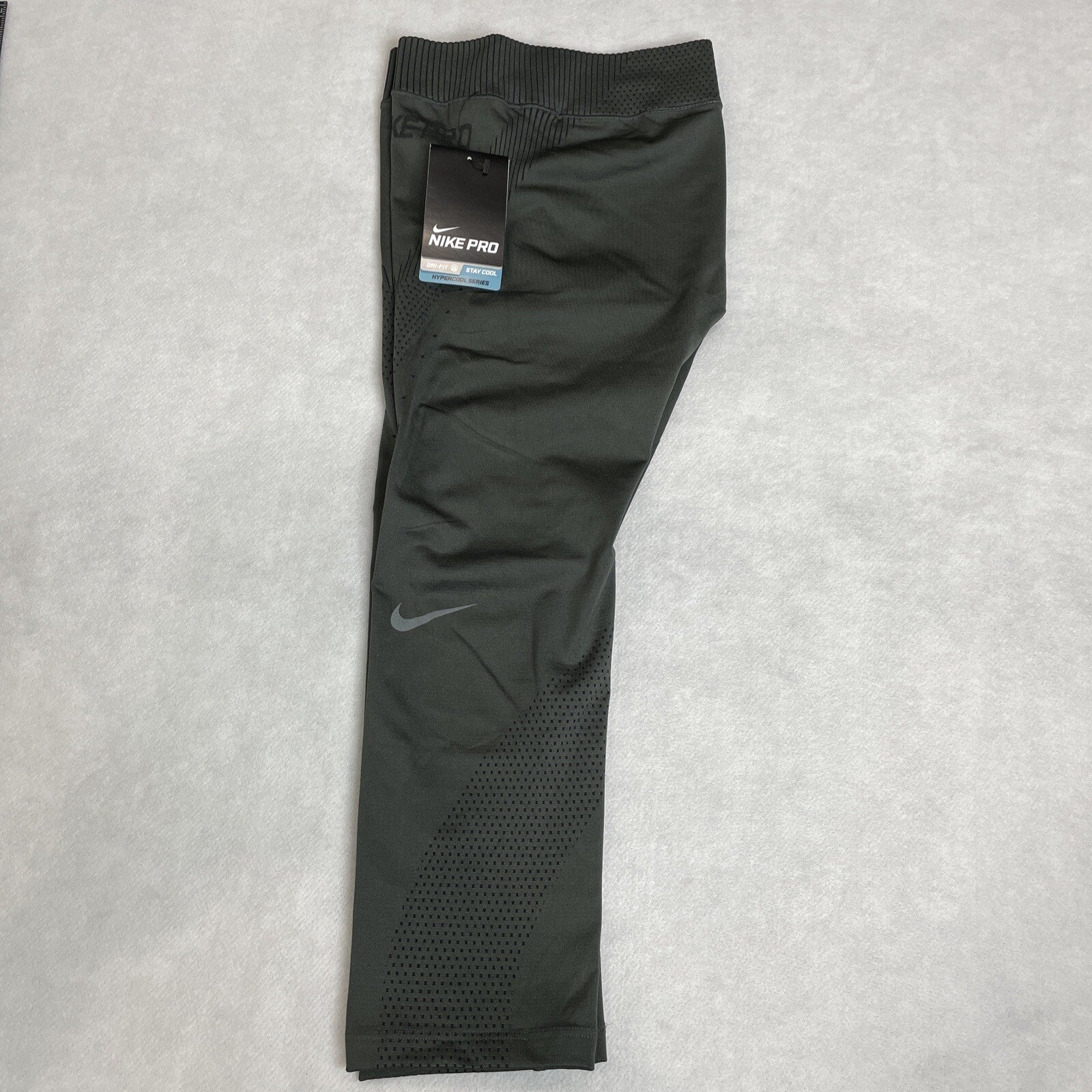NIKE PRO Dri-Fit Hypercool Women’s Army Green Capri Legging Size Small11