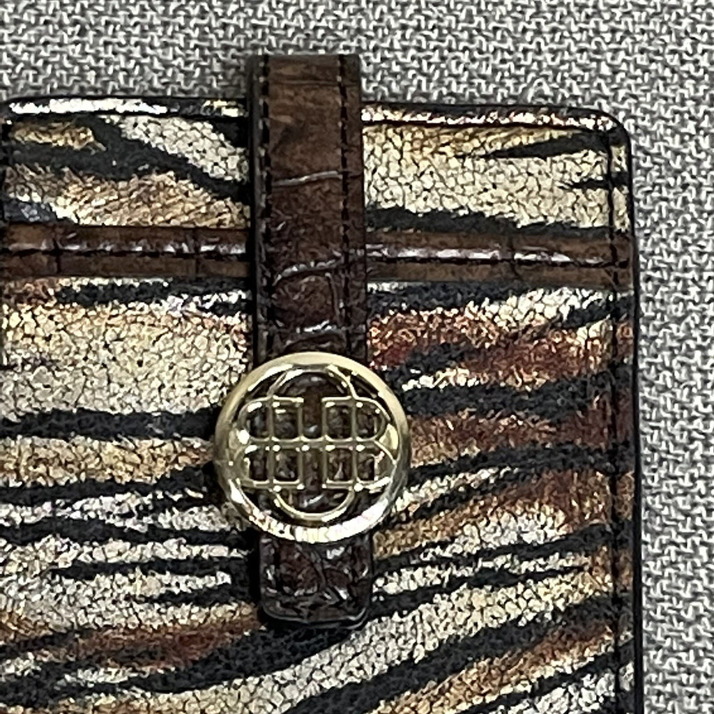 Dana Buchman Woman's Tiger Gold ID Card Case Holder Wristlet2